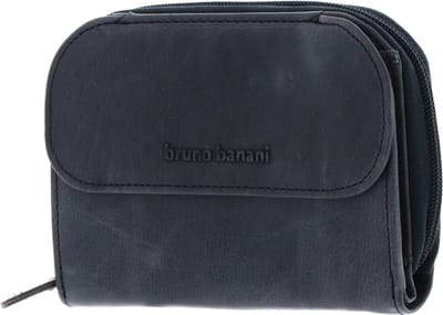 bruno banani Leren Portemonnee Wallet Blue Donkerblauw