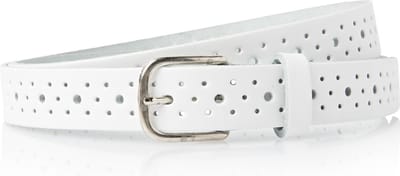 Timbelt Perfo Riem 2526 2.5 cm - Wit - One size