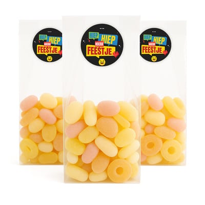 20x Uitdeelzakjes + Emoji Stickers - 80 x 50 x 250mm | Blokbodemzakjes transparant | Plastic Zakjes | Cellofaanzakjes | Uitdeelzakjes transparant | Uitdeelzakjes kinderfeestje | Cadeauzakjes | Inpakzakjes | Traktatie zakjes