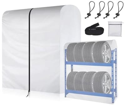 Bandenhoes voor Bandenstandaard - Waterdichte en Stofdichte Bescherming voor Bandenopslag - 420D Oxford - 112x145x75cm