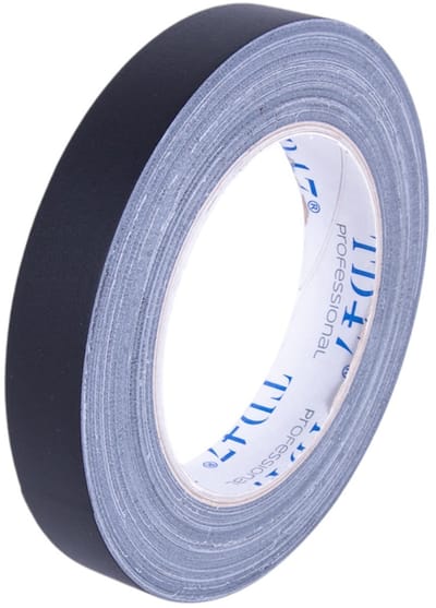 TD47 Professional Gaffa Tape 19mm x 25m Mat Zwart