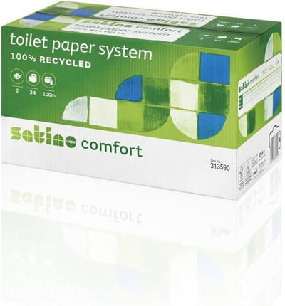 Satino by WEPA - Toiletpapier Satino Comfort 2-laags 100m doprollen 24 stuks