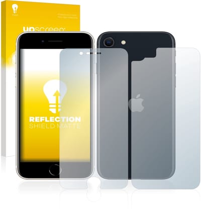 upscreen - Screenprotector voor Apple iPhone SE 3 2022 (Voor+Achter) - Folie Beschermfolie anti glare matte