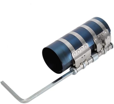 Dailygoods- Zuigerveercompressor 53-175 mm - Motorzuigerveercompressorgereedschap - Mangaanstaal - Optionele maat 3/4/6 inch - Blauw/zilver - Pakketgewicht 260/331/560 g - Compressiegereedschap