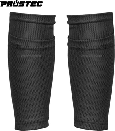 Prostec Scheenbeschermer Sokjes - Scheenbeschermer Sleeves - Shin Guard Lock - Maat S - Zwart