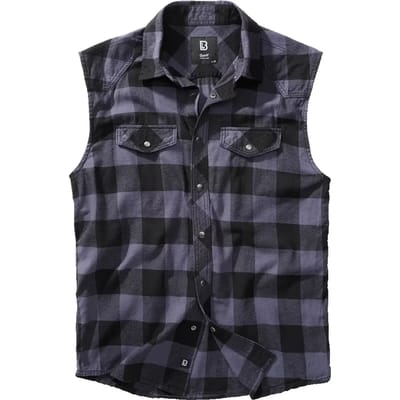 Brandit Sleeveless Checkshirt Heren Shirt met korte mouwen - 6XL