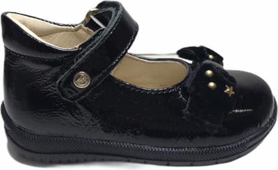 Falcotto velcro strikje ballerina 1316 lak zwart mt 19