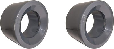 PVC Reductie Kort 50 mm x 40 mm Grijs - Set van 2 Stuks