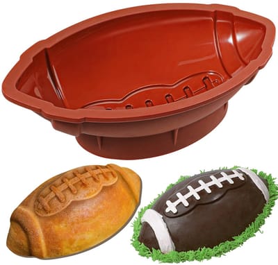 Dailygoods - webake Rugby ballon cakevorm 11 inch rugby siliconen mal anti-aanbak cakevorm