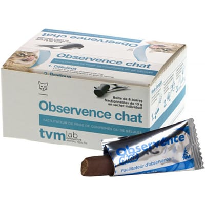 Observence Kat - 6 zakjes van 10 gr - Voedingssupplement om het innemen van tabletten of capsules te vergemakkelijken - Dômes Pharma