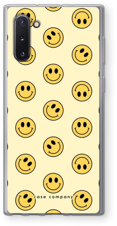 Hoesje geschikt voor Samsung Galaxy Note 10 hoesje - Smiley N°2 - Soft Cover Telefoonhoesje - Bescherming aan alle Kanten en Schermrand