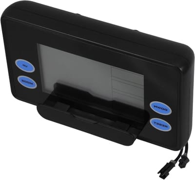 Roeimachine Snelheidsmeter - Roeitrainer Monitor - Thuisfitness Bijhouden - Uitgebreid Digitaal Display - 19 x 11 x 5.8 cm - Zwart