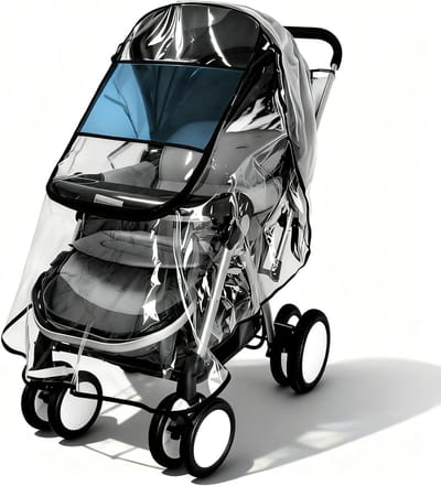 Universele Regenhoes voor Kinderwagens en Buggies met Venster - Bescherming tegen Regen en Slecht Weer