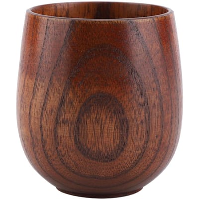 Natuurlijke Houten Bierbeker Retro Thee Melk Sap Klassieke Houten Drinkmok Bekers brown