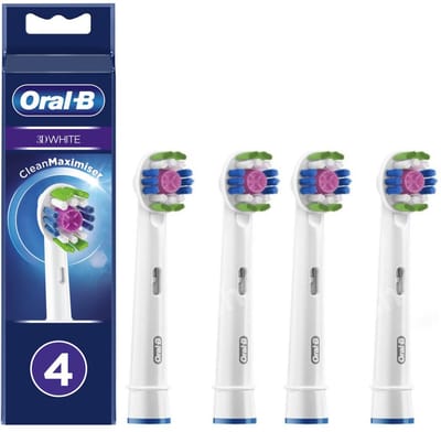 Braun Oral-B 3D White - Opzetborstels - 4 stuks - Origineel - Polijstschijf - 3 maanden per borstel