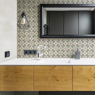 Zelfklevende tegelmuurstickers voor keuken en badkamer - 60 Azulejos Clementina tegelstickers - 60 stickers 10x10cm