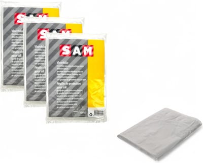 Sam Vloerfolie/Afdekfolie 4 x 4 meter - Voordeelverpakking 3 stuks