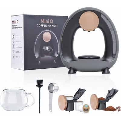 Halfautomatisch koffiezetapparaat voor thuis 240 ml 85 graden constante temperatuur 1400 W Stil draagbaar US grijs