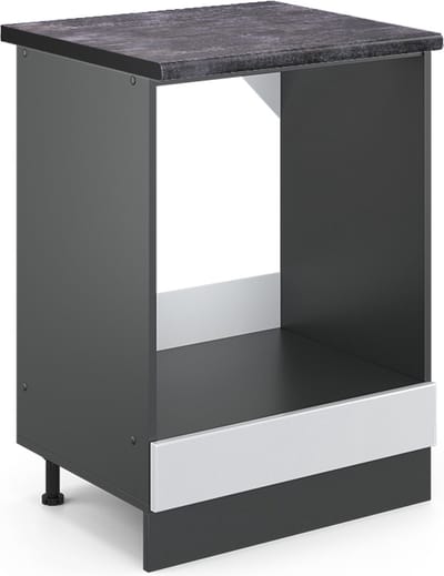 Vicco R-Line Ovenombouwkast – 60 cm, WB Antraciet Wit Landhuis
