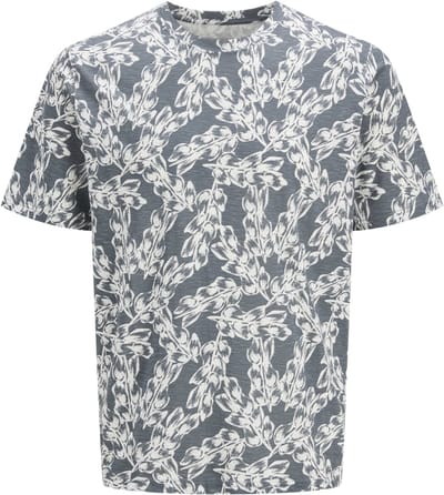 JACK&JONES JORSPLIT AOP TEE SS CREW NECK LN Heren T-shirt - Stormy Weather Aop