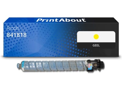 PrintAbout huismerk Toner 841818 (MP C3503) Geel Geschikt voor Ricoh