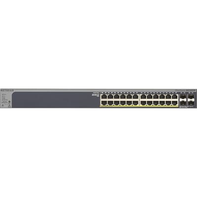 Netgear GS728TPP 28-Port Gigabit Ethernet Smart Switch with 4 SFP Ports and High Power (24 PoE+) (384W)