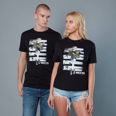 Harley Quinn Block Panel Unisex Birds of Prey T-Shirt - Black - S