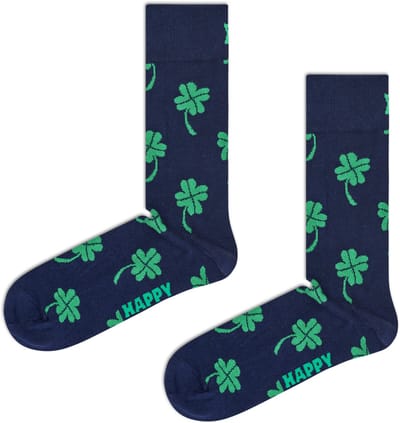 Happy Socks 1paar sokken - Heren & Dames - Maat 41-46 - geluksklaver, geluk
