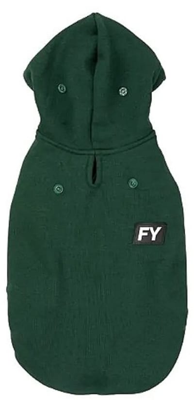 Fuzzyard Honden Hoodie Flash - Hondenkleding - Groen Size 4