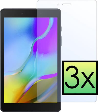 Screenprotector - 3 Stuks - Geschikt voor Samsung Galaxy Tab A 8.0 (2019) - Extra Sterk - Beschermglas - Gehard Glas - Tempered Glass - Screen Protector - Bescherm Cover