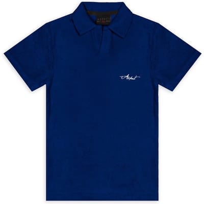 Aspact Kids Terry Polo Blue Maat: 92 | Overhemden Outlet | Unisex | Blauw