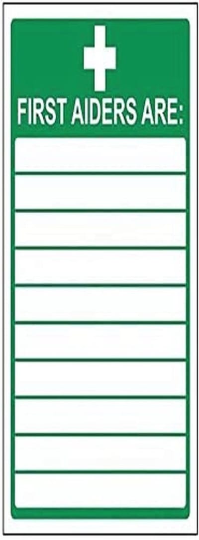 Eerste Aiders Sign - 150mm x 200mm - Zelfklevend Vinyl EHBO-bord