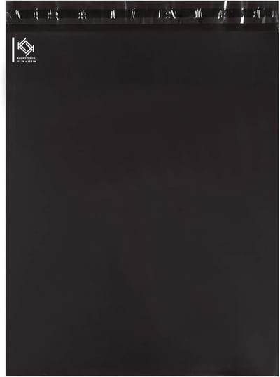 Zwart polyethylene verzendzak 12x15,5 cm, 100 stuks - waterafstotend, zelfklevend