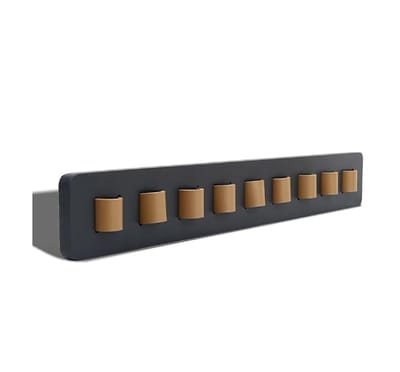 Brilhouder voor aan de muur - brillenopslag voor meerdere brillen - Meerdere brillen opslaan - Brilhouder - zwart - Zonnebrilhouder - houten - 40*5.5*2.5cm