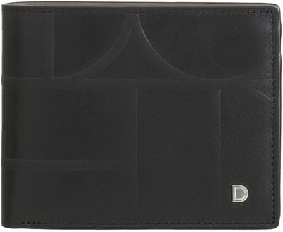 DuDu Up Portemonnee Leer 12.5 cm - Jongens - Horizontaal - black-taupe