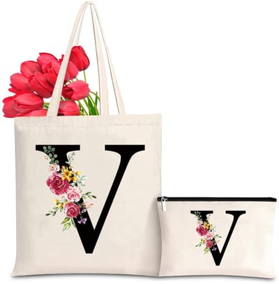 Cosensi- Tote Bag Lichtgewicht - Canvas Tas - Ruime Inhoud - Geschikt voor School - Reusable Shopping Bag - Perfecte Cadeau voor Vrouwen - Handtas