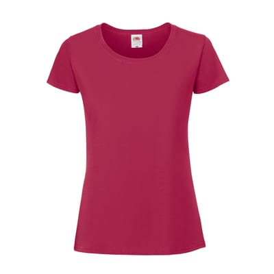 Fruit Of The Loom Vrouwen / Dames Ringgesponnen Premium T-Shirt (Veenbes)