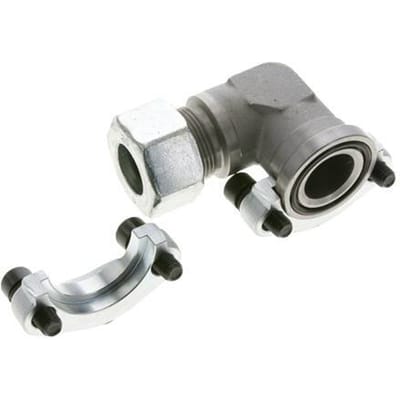 1-1/4'' SAE L-Flens 3000 psi Staal met 25S (M36x2) ISO 6162-1