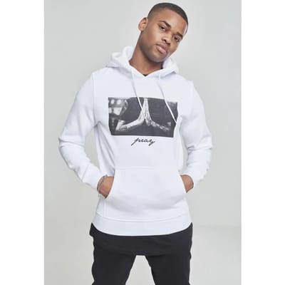 Mister Tee - Pray Hoodie/trui - M - Wit