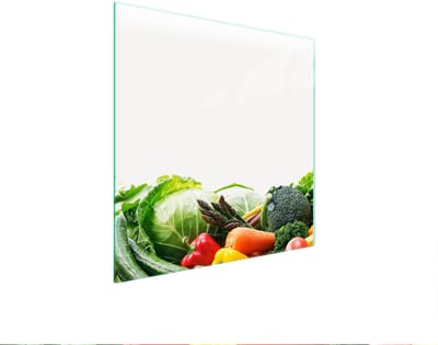 TMK ArtDeko - Beschermplaat Kookplaat - Glas - 50x52cm - Warme Kleuren