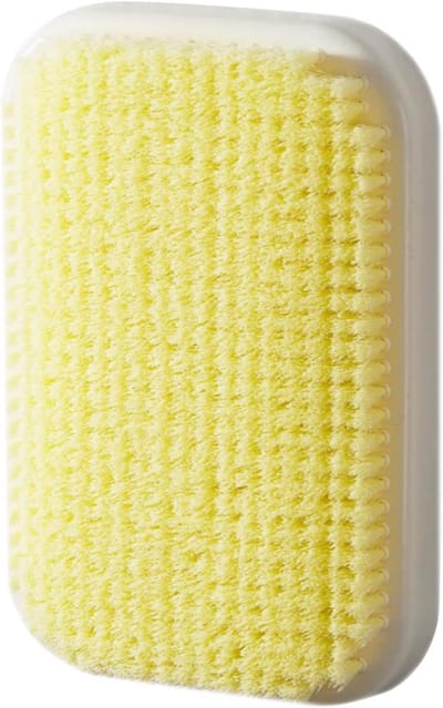 Wandgemonteerde douche scrubber voor rug en lichaam - grote exfoliërende borstel handvrij