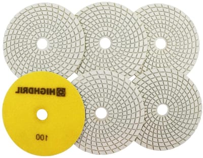 Diamantpolijstpads - Schijven Nat Polijsten - Stenen Bewerken - Hoge Diamantkwaliteit - 125 mm 6 Stuks - Niet Van Toepassing