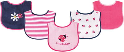 Set van 5 Schattige Slabbers voor Baby's met Print