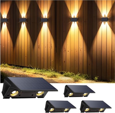MKSS® Tuinverlichting op Zonne Energie - Solar Buitenlampen - Zwart