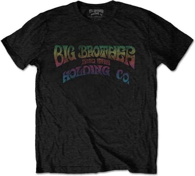 Big Brother And The Holding Company - Vintage Logo Heren T-shirt - S - Zwart