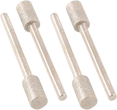 Diamant Slijpbit - Metaal Slijpen - Precisie Bewerking - Cilindrische Kop - 6mm Kop 45mm Lengte - Zilverkleurig