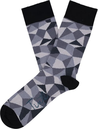 Tintl socks unisex sokken | Black & white - London (maat 36-40)