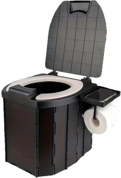 Geargalaxy Camping toilet - Opvouwbare Toilet - Inklapbare Toilet - Reis Toilet - Toilet - Zelfrijdend Toilet voor Volwassen