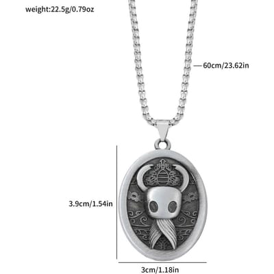 Hollow Knight Silksong Hornet Vintage Hanger Ketting voor Game Fans Sieraden Accessoires Cadeaus gray