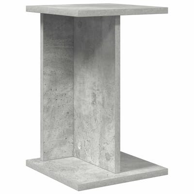vidaXL - Plantenstand - Betongrijs - 25 - x - 25,5 - x - 40,5 - cm - Bewerkt - hout